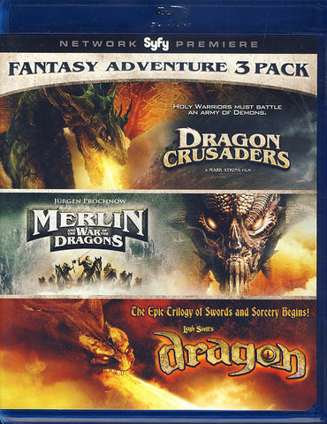 Fantasy Adventure 3 Pack (Dragon Crusaders / Merlin / Dragon) (Blu-ray) BLU-RAY Movie 
