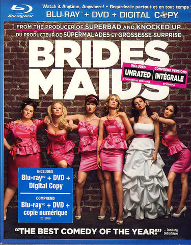 Bridesmaids (Unrated) (Blu-ray + DVD) (Bilingual) (Blu-ray) BLU-RAY Movie 