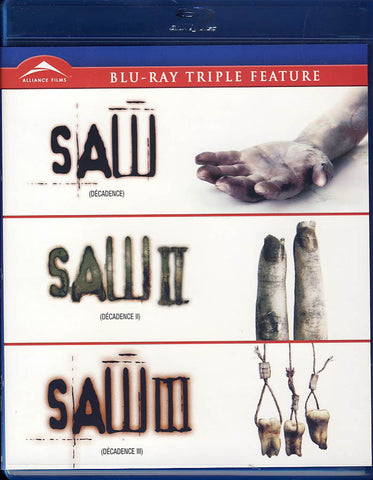Saw I, II & III Triple Feature (Blu-Ray) DVD Movie 