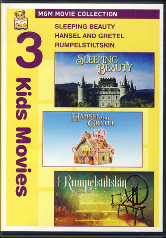 Sleeping Beauty / Hansel and Gretel / Rumpelstiltskin (3 Kids Movies) DVD Movie 