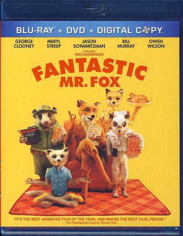 Fantastic Mr. Fox (Three-Disc Blu-ray/DVD Combo)(Blu-ray) BLU-RAY Movie 