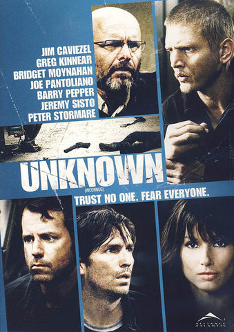 Unknown (jim caviezel)(Bilingual) DVD Movie 