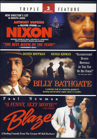 Nixon / Billy Bathgate / Blaze (Triple Feature) (Limit 1 copy) DVD Movie 