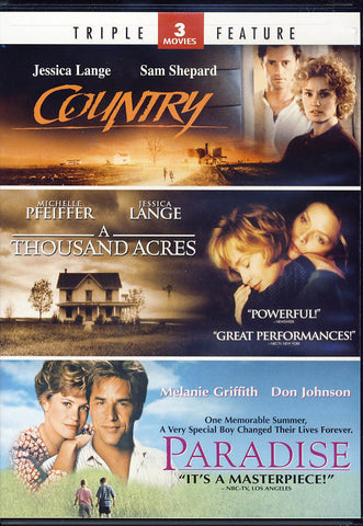 Country/A Thousand Acres/Paradise - Triple Feature (Limit 1 copy) DVD Movie 