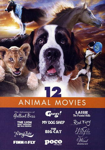 Animal Movies - Family Film (12 Movies) (Boxset) DVD Movie 