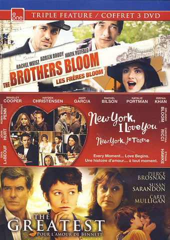The Brothers Bloom/New York, I Love You/The Greatest Triple Fature (Bilingual) DVD Movie 