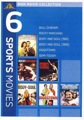 MGM 6 Sports Movies (Bull Durham / Rocky Marciano / Body and Soul [1981 / Body and Soul [1999 / Di DVD Movie 