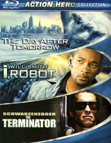 The Day After Tomorrow / I, Robot / The Terminator (Action Hero Collection) (Boxset) (Blu-ray) BLU-RAY Movie 