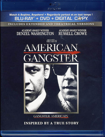 American Gangster (Blu-ray+DVD)(Bilingual)(Blu-ray) BLU-RAY Movie 