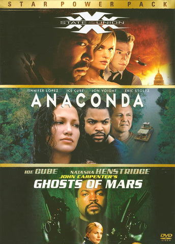 Xxx State of the Union / Anaconda / Ghosts of Mars (Boxset) DVD Movie 