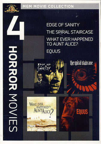 MGM 4 Horror Movies - The Edge of Sanity / The Spiral Staircase / Equus / Whatever Happened to Aunt DVD Movie 