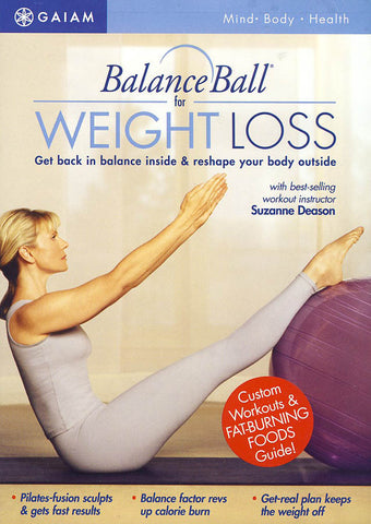 Balance Ball For Weight Loss (red circle cover) DVD Movie 