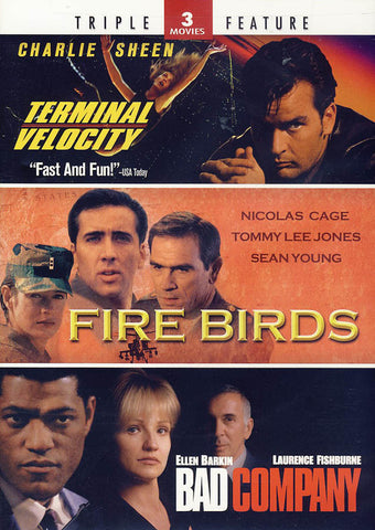 Terminal Velocity/Fire Birds/Bad Company (Triple Feature) DVD Movie 