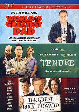 World's Greatest Dad/Tenure/The Great Buck Howard (Triple Feature) DVD Movie 