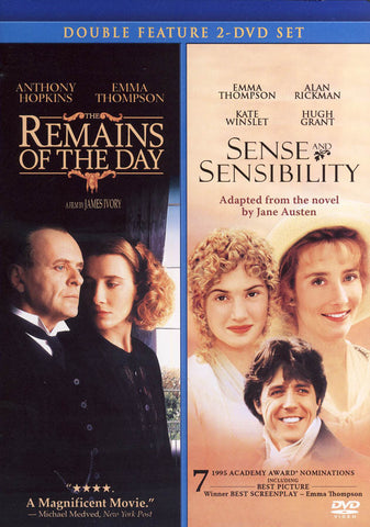 The Remains of the Day / Sense & Sensibility (Double Feature) DVD Movie 