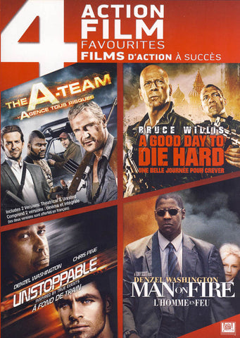 The A Team / A Good Day To Die Hard / Unstoppable / Man On Fire (Boxset) (Bilingual) DVD Movie 
