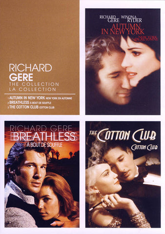 Richard Gere Collection (Autumn in New York / Breathless / The Cotton Club) (Bilingual) DVD Movie 