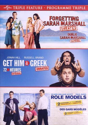 Forgetting Sarah Marshall / Get Him to the Greek / Role Models (Triple Feature) (Bilingual) DVD Movie 