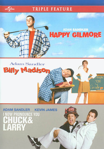 Happy Gilmore/ Billy Madison/ I Now Pronounce You Chuck & Larry (Triple Feature) (Bilingual) DVD Movie 