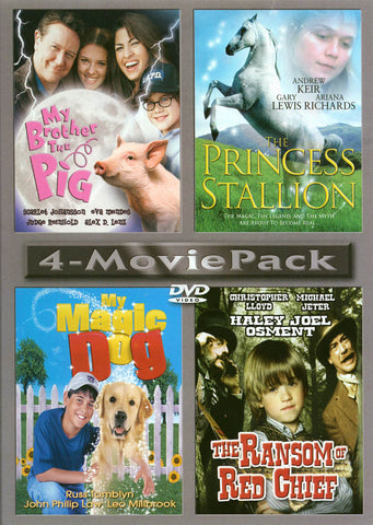 My Brother the Pig / The Princess Stallion / My Magic Dog / The Ransom of Red Chief (4 Movie Pack) DVD Movie 