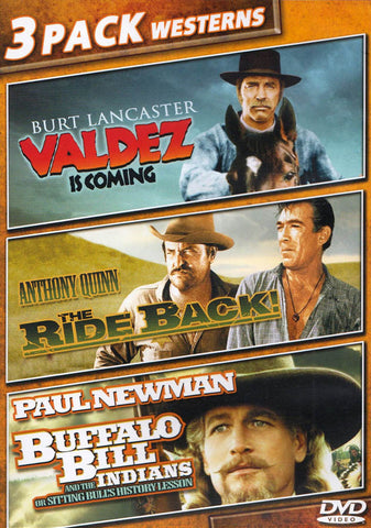 Valdez Is Coming / The Ride Back / Buffalo Bill & the Indians (3 Pack Westerns) DVD Movie 