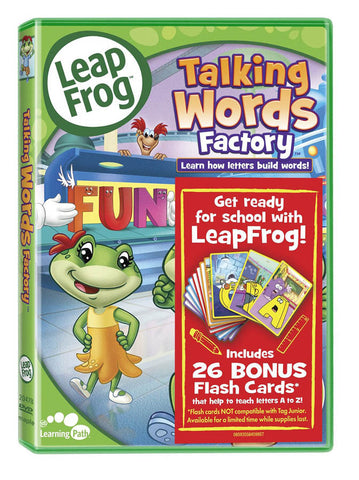 Leap Frog - Talking Words Factory (Reading Skills) (With Flash Cards) DVD Movie 