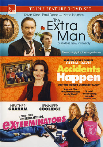 The Extra Man / Accidents Happen / ExTerminators DVD Movie 