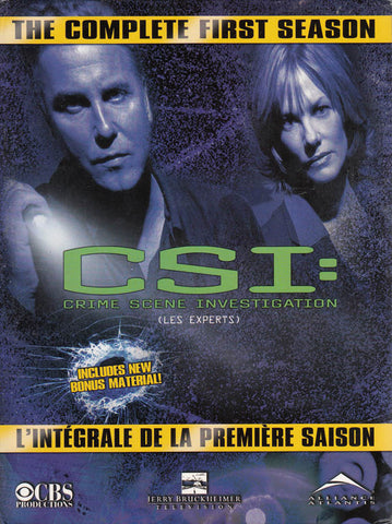 CSI - Crime Scene Investigation - The Complete First Season (1)(Bilingual) (Boxset) DVD Movie 