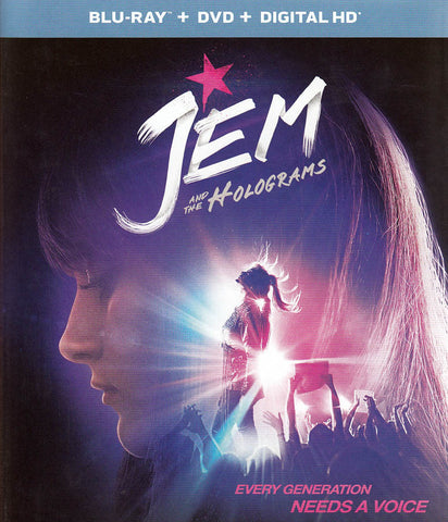 Jem and the Holograms (Blu-ray + DVD + Digital HD) (Blu-ray) BLU-RAY Movie 