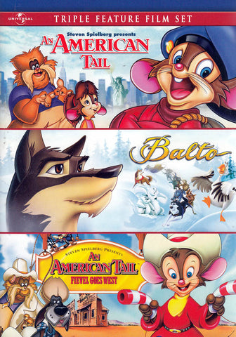 An American Tail / Balto / An American Tail: Fievel Goes West (Triple Feature) DVD Movie 