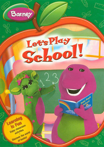 Barney - Let s Play School (green cover) DVD Movie 