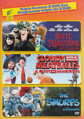 Hotel Transylvania / Cloudy with a Chance of Meatballs / The Smurfs (Triple Feature) (Bilingual)