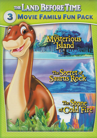The Land Before Time : V - VII (Mysterious Island / Secret of Saurus Rock / Stone of Cold Fire) DVD Movie 