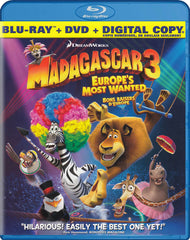 Madagascar 3 - Europe s Most Wanted (Yellow Trim)(Bilingual) (Blu-ray + DVD + Digital) (Blu-ray)