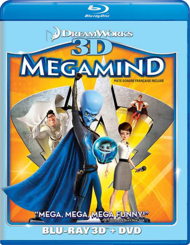 Megamind (Blu-ray 3D + DVD) (Blu-ray) (Bilingual) BLU-RAY Movie 