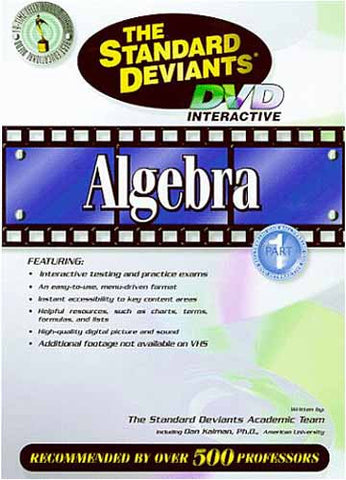 Standard Deviants - Algebra - Part 1 DVD Movie 