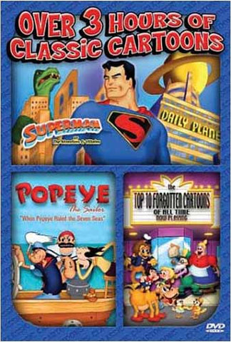 Superman Vs Monsters / Popeye The Sailor/ Top 10 Forgotten Cartoons DVD Movie 