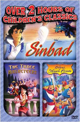 Sinbad/The Three Musketeers/Count Monte Cristo DVD Movie 