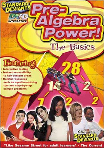 Standard Deviants - Pre-Algebra Power (Learning Pre-Algebra The Basics) DVD Movie 