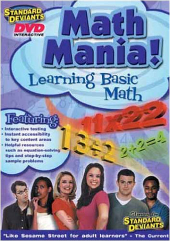 Standard Deviants - Math Mania! - Learning The Basic Math DVD Movie 