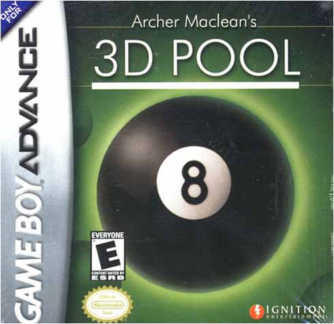 Archer Maclean's 3D Pool (GAMEBOY ADVANCE) GAMEBOY ADVANCE Game 