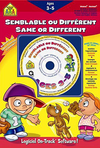 Same Or Different / Semblable Ou Different 3-5 ages (PC) PC Game 