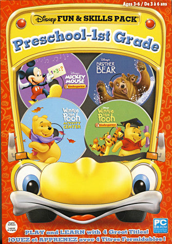 Disney Fun & Skills Preschool 1st Grade (Ages 3-6) (Limit 1 per Client) (PC) PC Game 