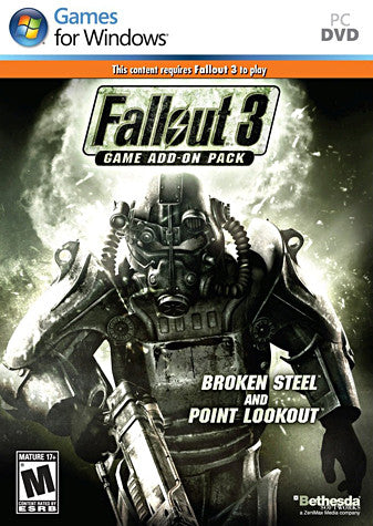 Fallout 3 Game Add-On Pack - Broken Steel and Point Lookout (PC) PC Game 
