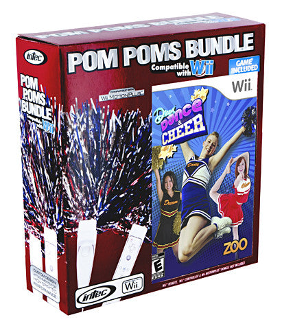 Nintendo Wii Pom Poms Bundle (Includes Dream Dance And Cheer) (Intec) (NINTENDO WII) NINTENDO WII Game 