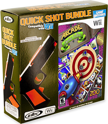 Nintendo Wii Quick Shot Bundle (Includes Arcade Shooting Gallery) (Intec) (NINTENDO WII) NINTENDO WII Game 