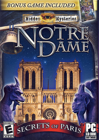 Hidden Mysteries Notre Dame - Secrets In Paris (Bonus Game: Civil War) (PC) PC Game 