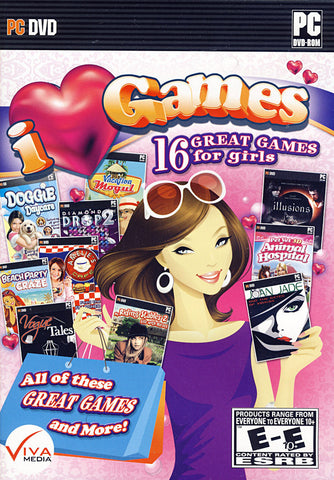 I Love Games - 16 Great Games for Girls (PC) PC Game 