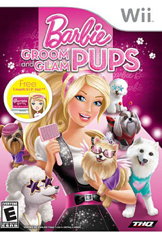 Barbie - Groom and Glam Pups (NINTENDO WII) NINTENDO WII Game 