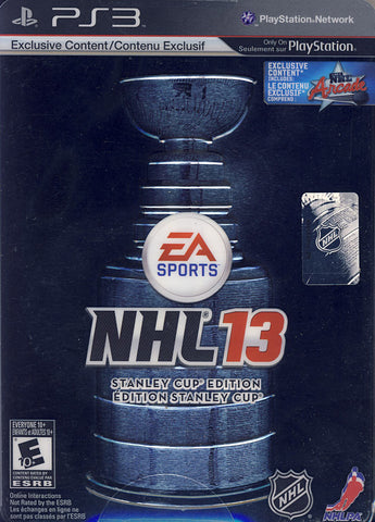 NHL 13 - Stanley Cup Edition (Steelcase) (Bilingual Cover) (PLAYSTATION3) PLAYSTATION3 Game 